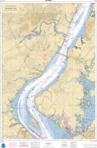 thumbnail for chart Delaware River Delaware City to Wilmington